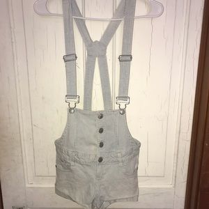 Jean short overalls